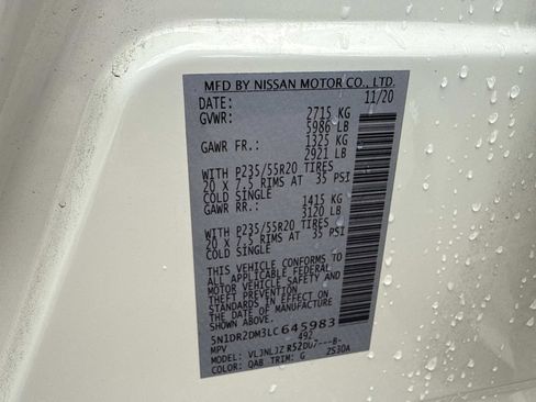 Used 2020 Nissan Pathfinder Platinum w/ Cargo Package image 41