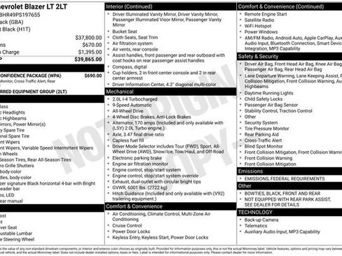 Certified 2023 Chevrolet Blazer LT w/ Driver Confidence Package image 5