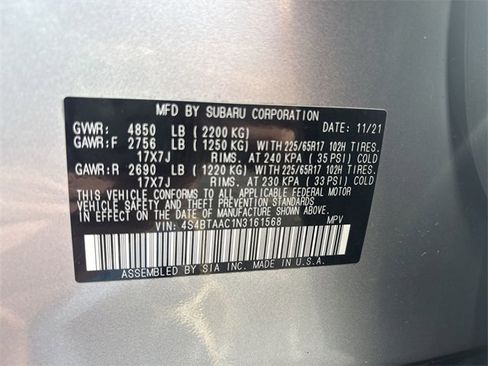 Used 2022 Subaru Outback 2.5i image 35