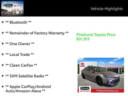 Certified 2026 Toyota Camry SE w/ Multimedia Upgrade Package FWD image 7