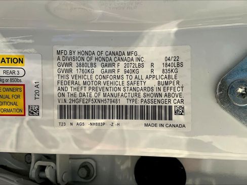 Used 2022 Honda Civic Sport image 32