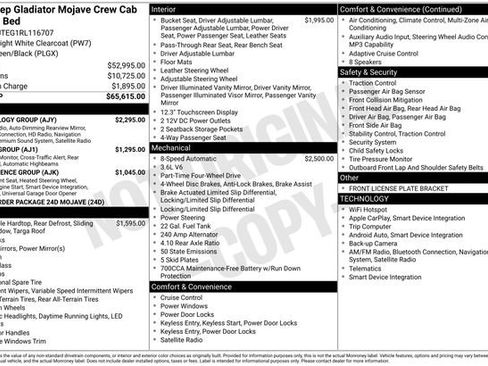 Used 2024 Jeep Gladiator Mojave w/ Technology Group AWD/4WD image 41