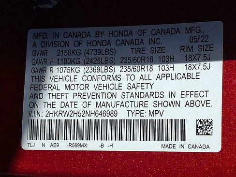 Used 2022 Honda CR-V EX image 28