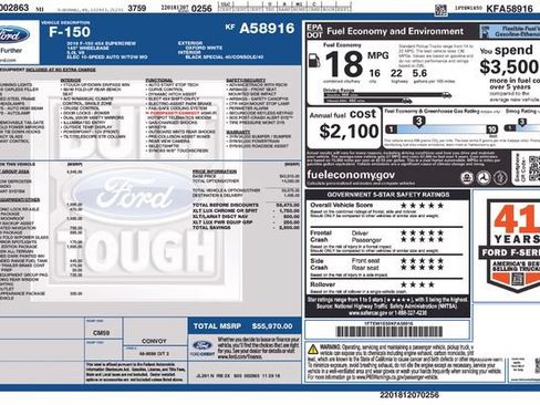 Used 2019 Ford F150 XLT w/ Equipment Group 302A Luxury AWD/4WD image 32