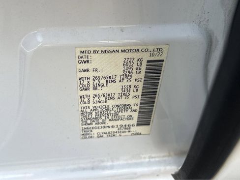 Used 2023 Nissan Frontier SV w/ Midnight Edition Package image 45