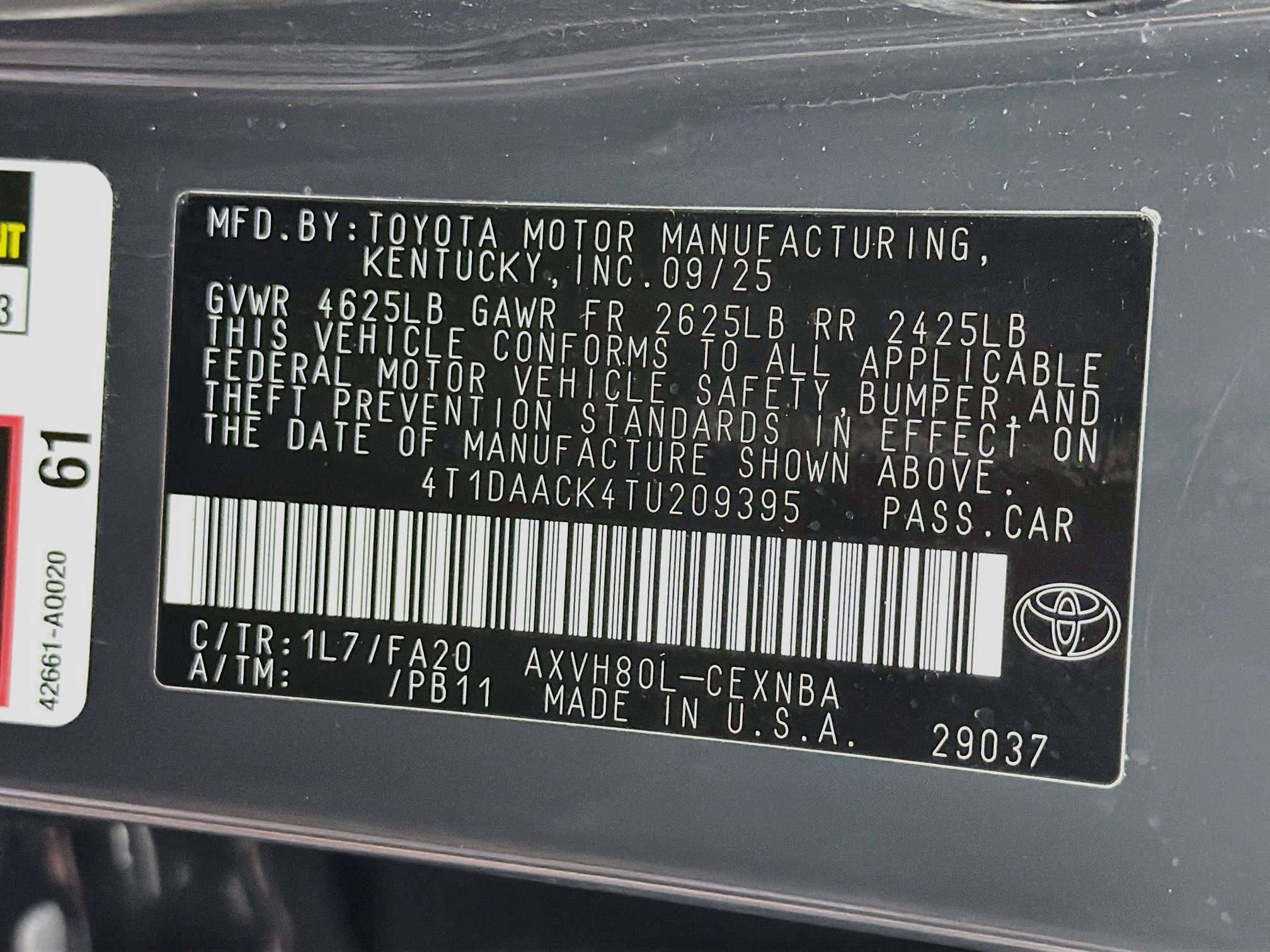 Used 2026 Toyota Camry LE FWD image 12