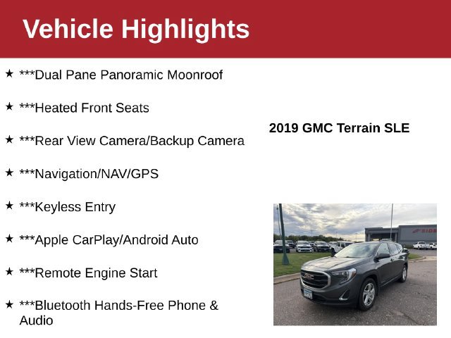 Used 2019 GMC Terrain SLE w/ GMC Pro Grade Package AWD/4WD image 4