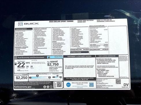 New 2026 Buick Enclave Sport Touring w/ Power Package image 14