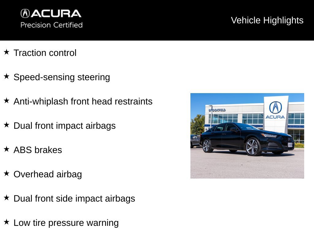 Certified 2024 Acura TLX w/ Technology Package FWD image 9