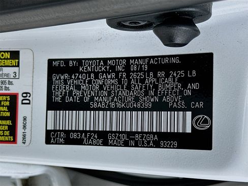 Used 2019 Lexus ES 350 F Sport image 33