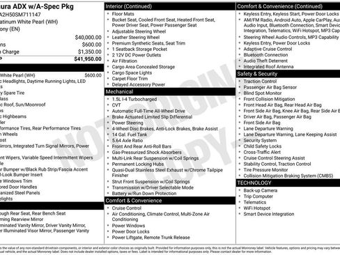 Certified 2025 Acura ADX A-Spec AWD/4WD image 4