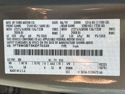 Used 2019 Ford F350 Lariat w/ Lariat Ultimate Package AWD/4WD image 29