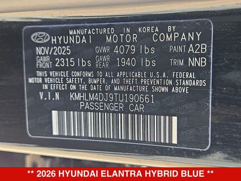 Used 2026 Hyundai Elantra Hybrid FWD image 33