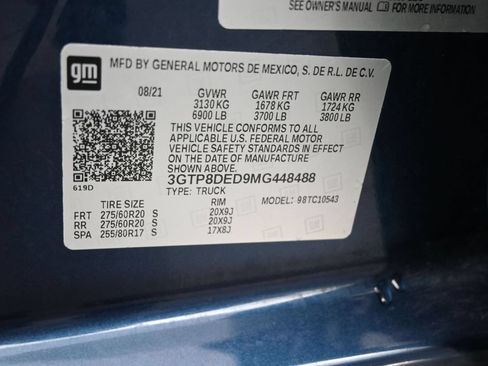 Used 2021 GMC Sierra 1500 SLT RWD image 18