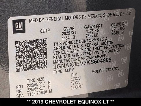 Used 2019 Chevrolet Equinox LT w/ Driver Convenience Package image 28