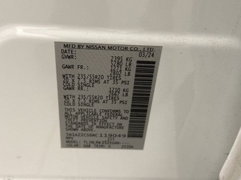 Used 2024 Nissan Murano SL AWD/4WD image 11