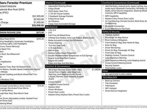 Certified 2026 Subaru Forester Premium w/ Base/Premium Package AWD/4WD image 28
