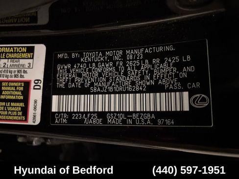 Used 2024 Lexus ES 350 F Sport w/ Accessory Package (Z2) FWD image 13