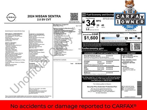 Used 2024 Nissan Sentra SV w/ SV Premium Package image 3