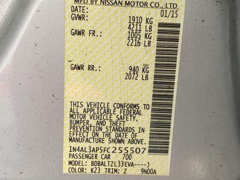 Used 2015 Nissan Altima 2.5 SL w/ Technology Package FWD image 29