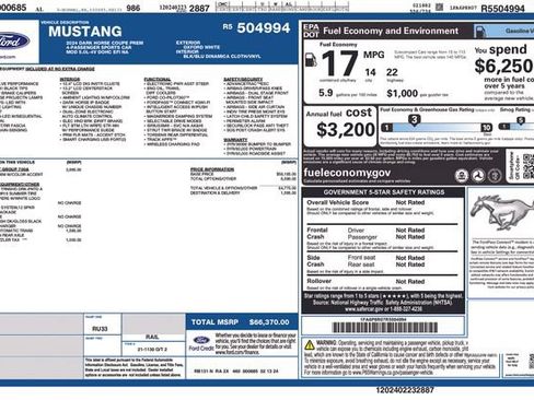 Used 2024 Ford Mustang Dark Horse RWD image 27