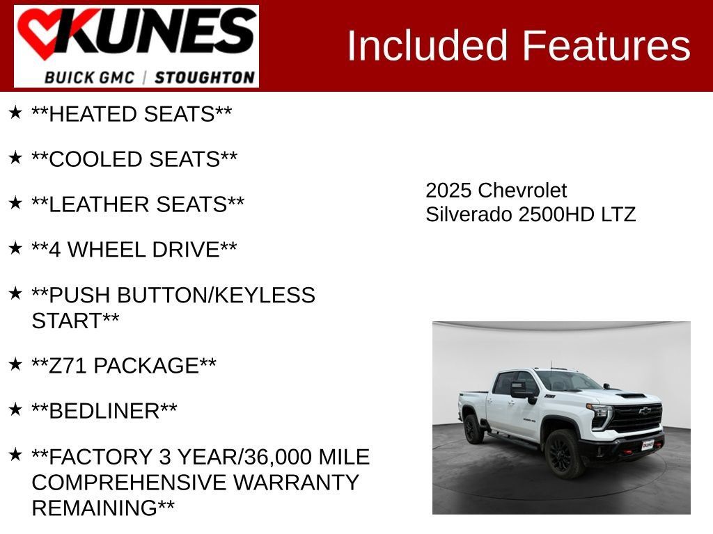 Used 2025 Chevrolet Silverado 2500 LTZ w/ LTZ Plus Package AWD/4WD image 3