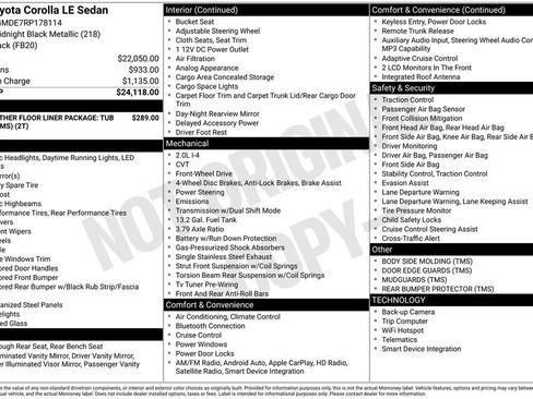 Certified 2024 Toyota Corolla LE FWD image 27