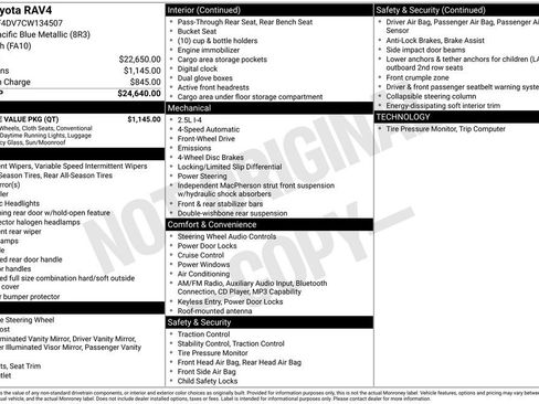 Used 2012 Toyota RAV4 FWD w/ Upgrade Value Pkg image 2