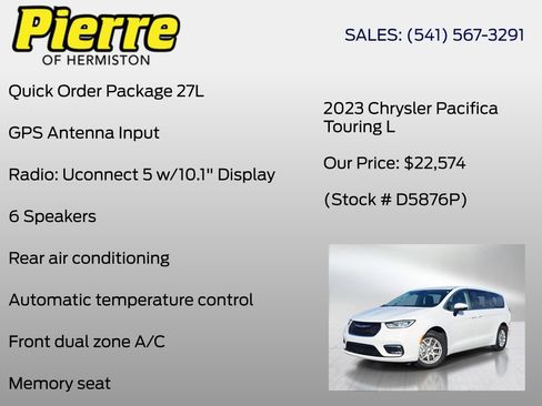 Used 2023 Chrysler Pacifica Touring-L FWD image 6