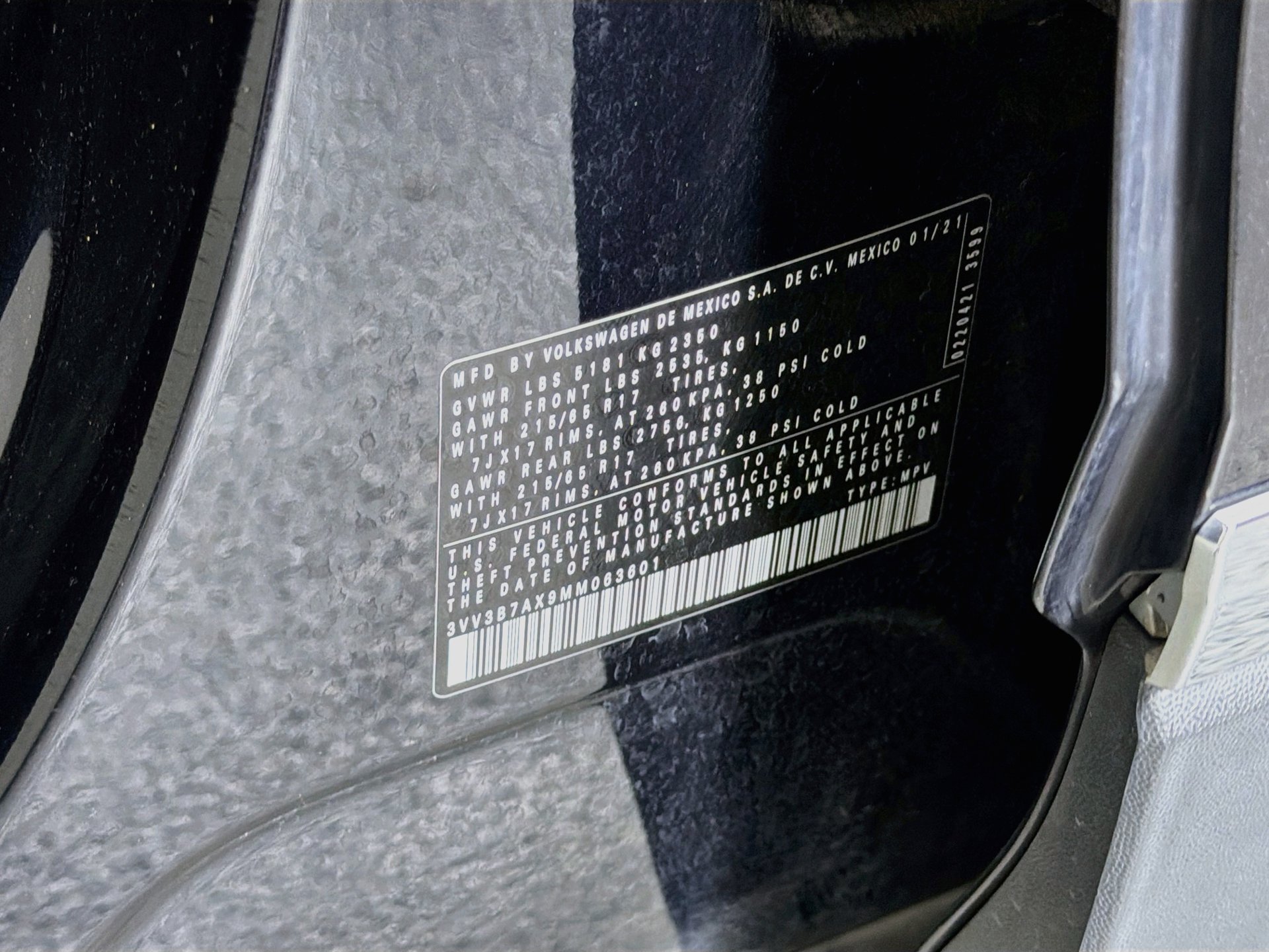 Certified 2021 Volkswagen Tiguan SE FWD image 32