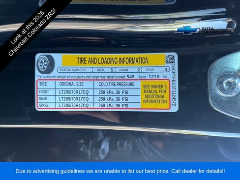 New 2026 Chevrolet Colorado ZR2 w/ Technology Package image 31