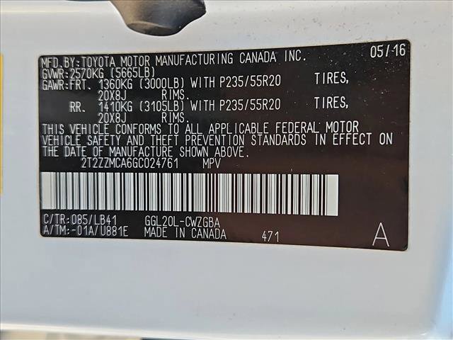 Used 2016 Lexus RX 350 FWD w/ Premium Package image 27