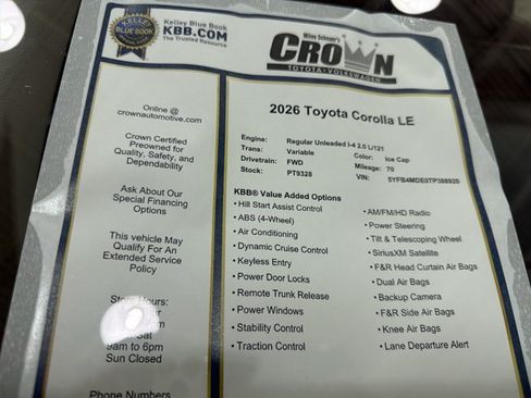 Used 2026 Toyota Corolla LE FWD image 39