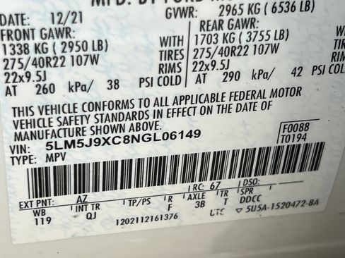 Used 2022 Lincoln Aviator Black Label w/ Class IV Trailer Tow Package image 38