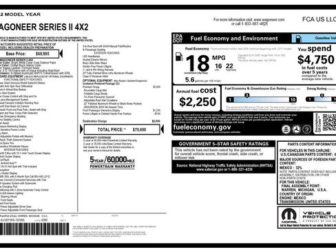 Used 2022 Jeep Wagoneer Series II w/ Premium Group I image 4