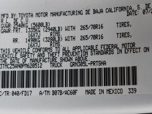 Certified 2023 Toyota Tacoma TRD Off-Road AWD/4WD image 33