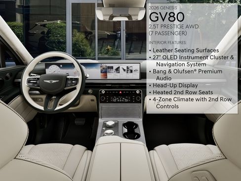 New 2026 Genesis GV80 2.5T Prestige AWD/4WD image 17