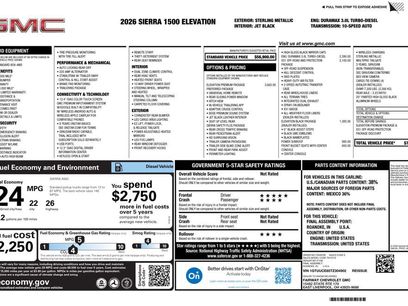 New 2026 GMC Sierra 1500 Elevation w/ Elevation Premium Package