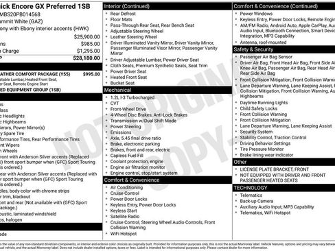 Used 2023 Buick Encore GX Preferred w/ Cold Weather Comfort Package image 6