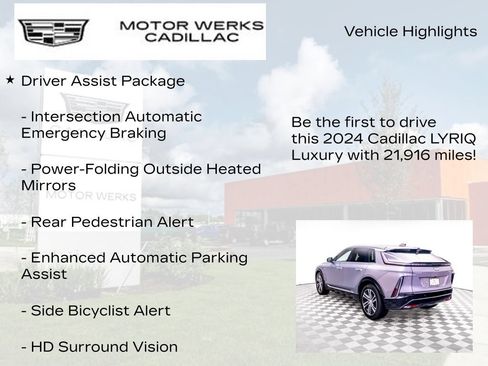 Certified 2024 Cadillac Lyriq Luxury w/ LPO, Floor Liner Package AWD/4WD image 7