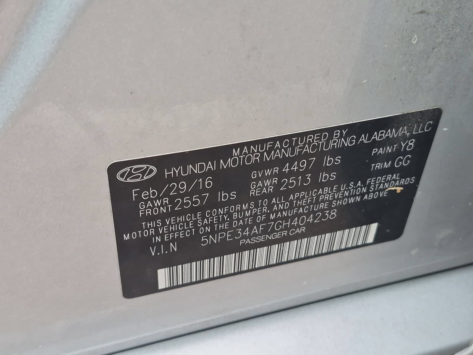 Used 2016 Hyundai Sonata Sport w/ Option Group 1V FWD image 37
