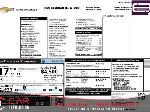 Used 2020 Chevrolet Silverado 1500 W/T image 8