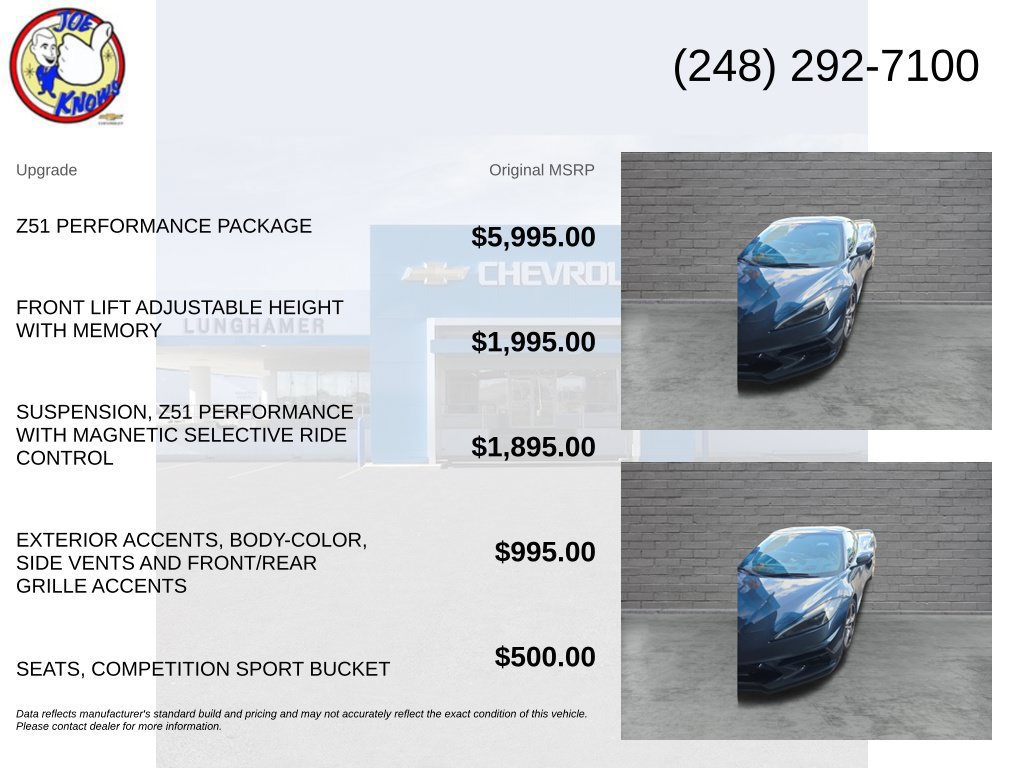 Used 2021 Chevrolet Corvette Stingray Premium Conv w/ Z51 Performance Package RWD image 5