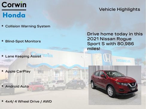 Used 2021 Nissan Rogue Sport S AWD/4WD image 6