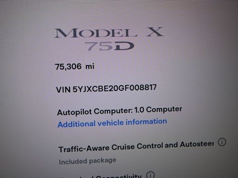 Used 2016 Tesla Model X 75D AWD/4WD image 21