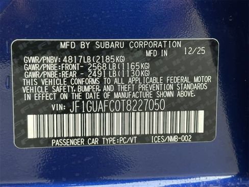 New 2026 Subaru Impreza 2.0i Sport image 22