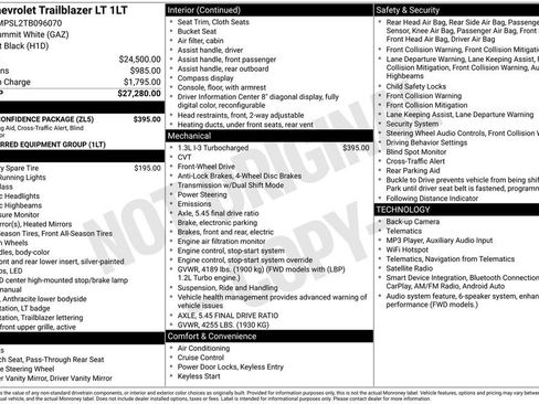Certified 2026 Chevrolet TrailBlazer LT w/ Driver Confidence Package FWD image 41