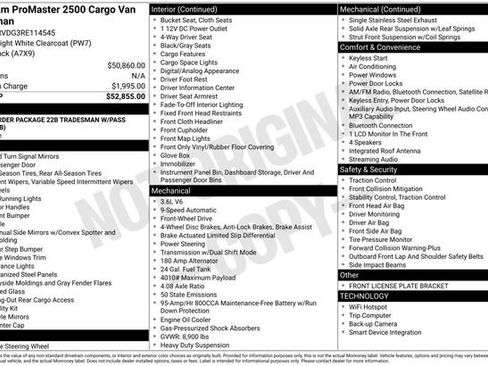 Used 2024 RAM ProMaster 2500 FWD image 2