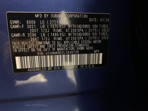 Used 2020 Subaru Ascent Touring w/ Popular Package #2A image 40