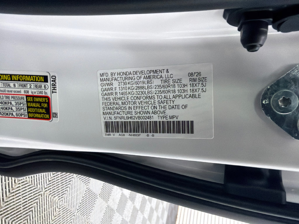 New 2027 Honda Odyssey EX-L image 35